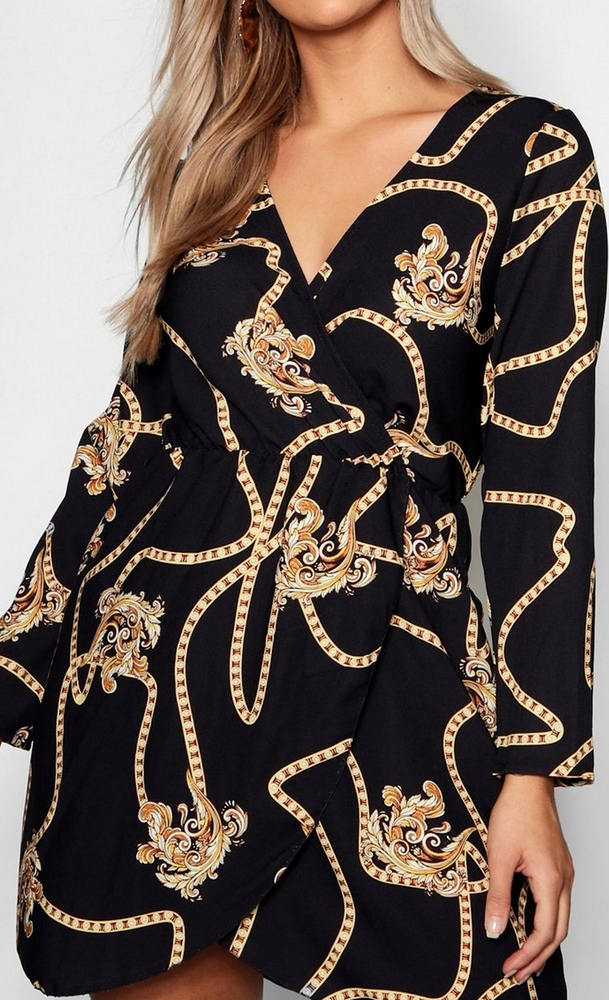 Faux Wrap Dress